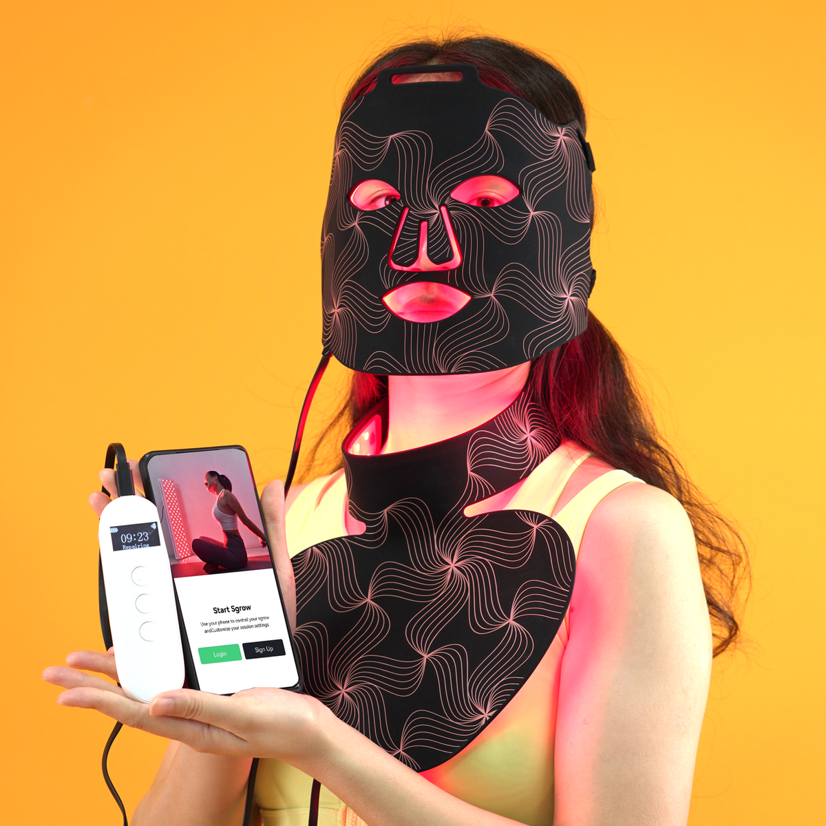 Advanced LED Red Light Therapy Face &amp; Neck Mask